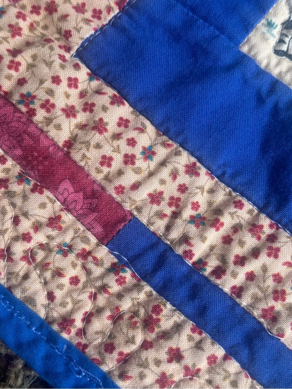 Handmade ABC Alphabet Quilt Baby Nursery Toddler Blanket Vintage Cottagecore